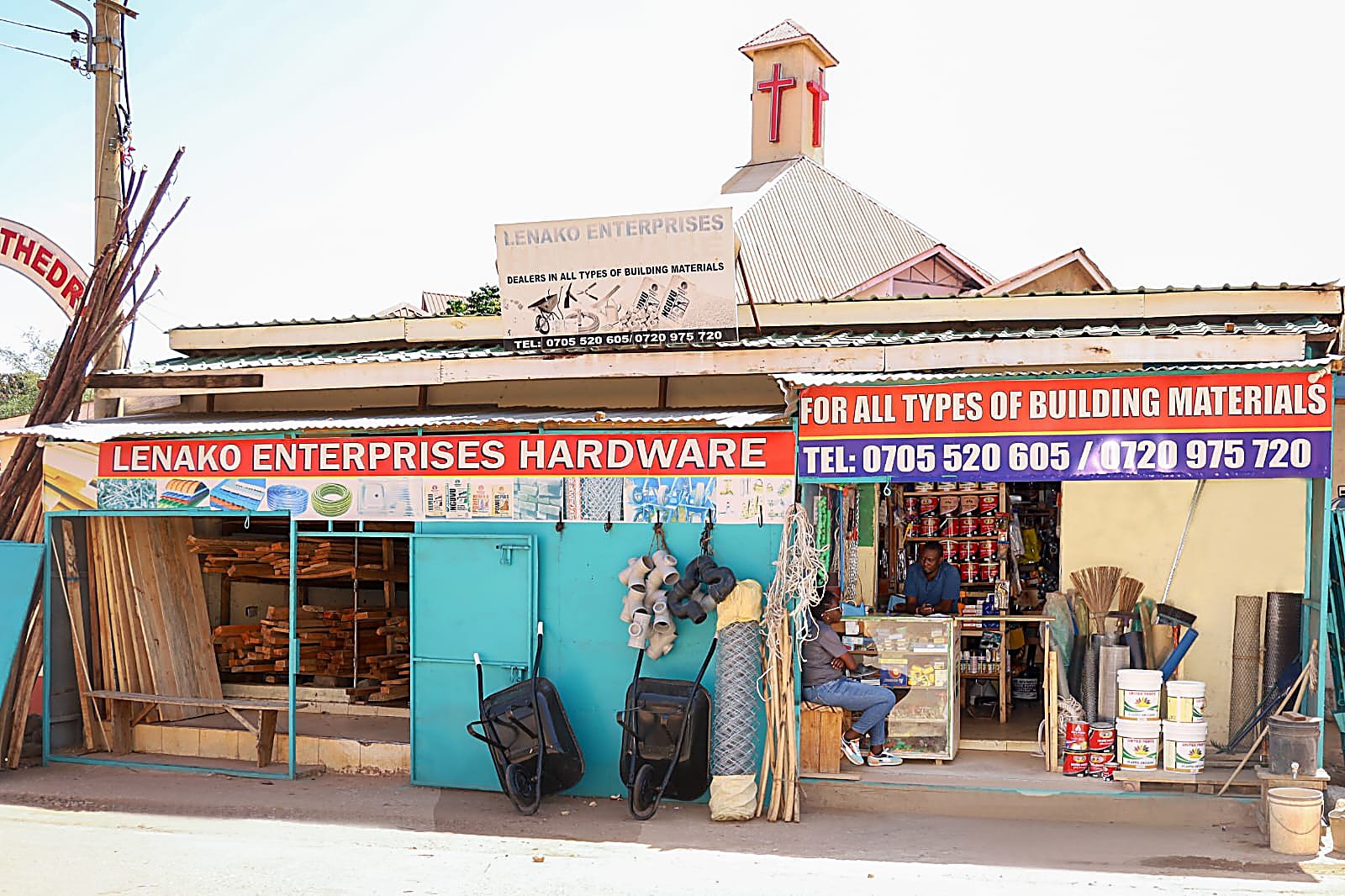 Lenako Hardware shop and delivery truck